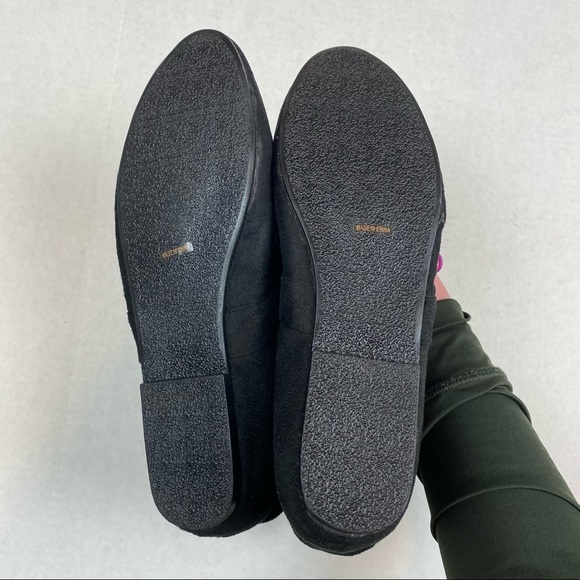 Bamboo Black Suede Round Toe Booties - Picture 6 of 11